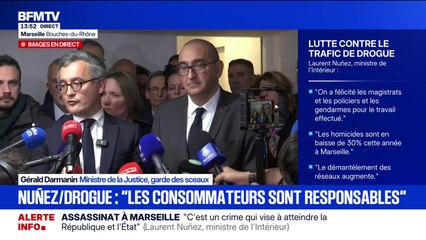 Loi narcotrafic: Gérald Darmanin espère que le texte va "permettre de répondre à une menace qui tue (...) au moins équivalente à celle du terrorisme, il faut donc changer de braquet"