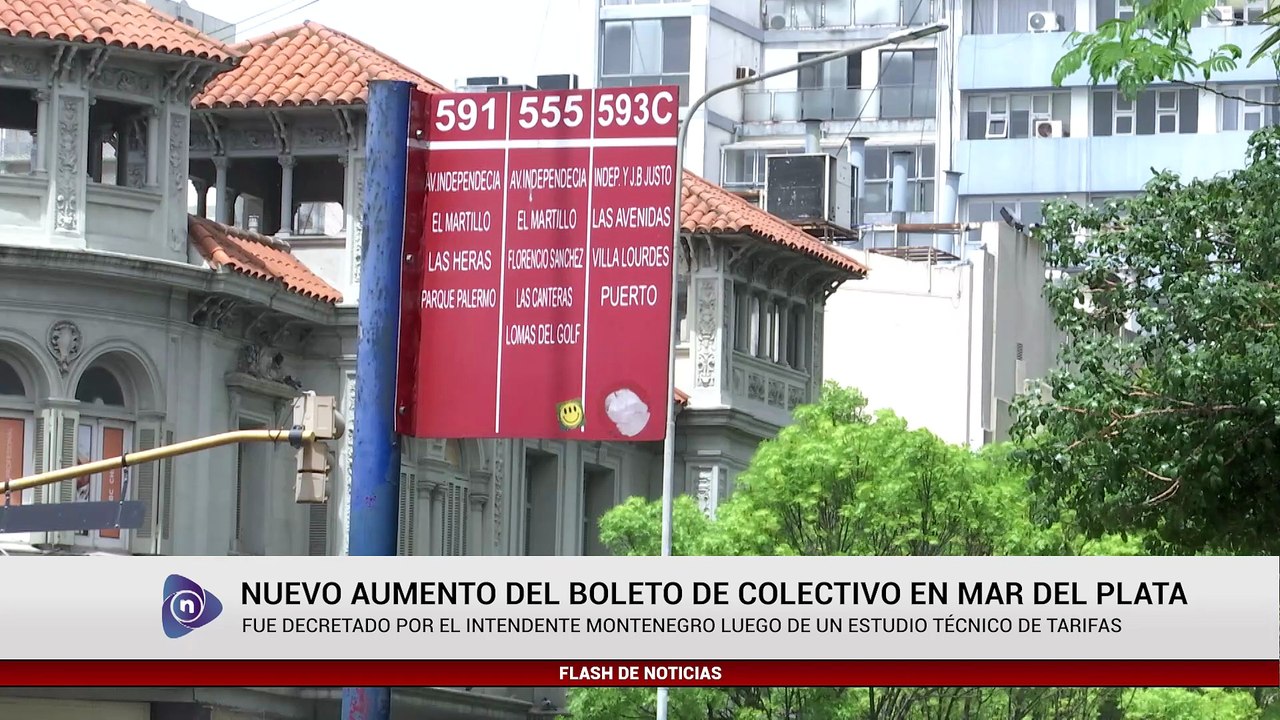 NUEVO AUMENTO DEL BOLETO DE COLECTIVO EN MAR DEL PLATA