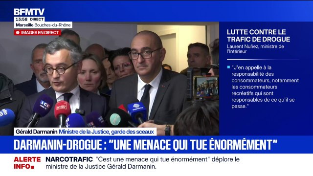 Lutte anti-drogue: Gérald Darmanin annonce un renforcement des magistrats du parquet comme du siège, ici à Marseille
