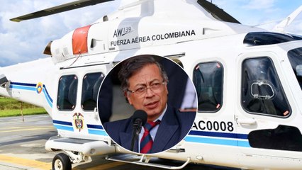Helicóptero presidencial se queda sin soporte técnico, tras inclusión de Petro en la Lista Clinton