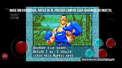 Fatal Fury 3 Franco Bash vs Bob Wilson fala de vitória do Franco Bash em português parte 2