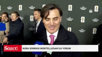Kura sonrası Montella'dan ilk yorum