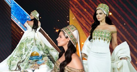 Busana Nasional Palestin Oleh Miss Universe Nadeen Ayoub