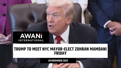 Trump to meet NYC Mayor-elect Zohran Mamdani Friday