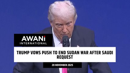 Trump vows push to end Sudan war after Saudi request