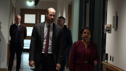 William tours new Rob Burrow MND Centre