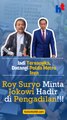 Jadi Tersangka, Datangi Polda Metro Jaya  Roy Suryo Minta Jokowi  Hadir di Pengadilan!!