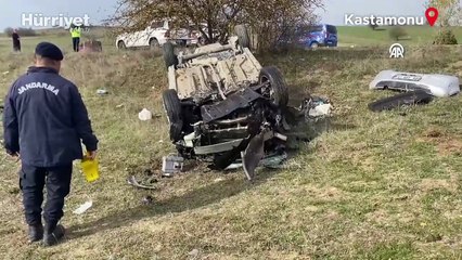 Kastamonu'da feci kaza: Tarlaya savrulan araçtaki iki kardeş hayatını kaybetti