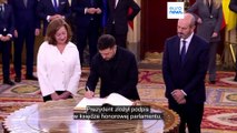 Wojna w Ukrainie: prezydent Zełenski z wizytą w Madrycie