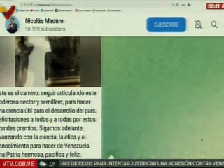 Pdte. Nicolás Maduro: Sigamos adelante avanzando con la ciencia, la ética y el conocimiento