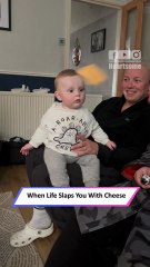 Cheese Hits Toddler’s Face and His Confused Reaction Is Comedy Gold|| Heartsome 💖