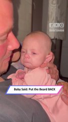 Baby’s Hilarious Reaction When Dad Shaves His Beard Shocks Everyone|| Heartsome 💖