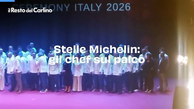 Stelle Michelin: il video degli chef sul palco