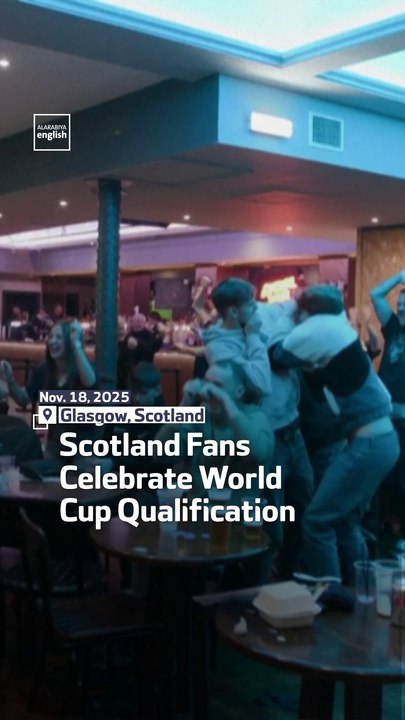 Scotland Fans Celebrate World Cup Qualification