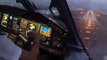 “30 knots crosswind landing of an Embraer 195! 💨”
