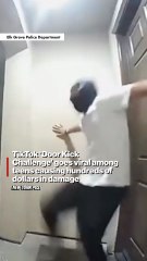 TikTok 'Door Kick Challenge' goes viral among teens causing hundreds of dollars in damage