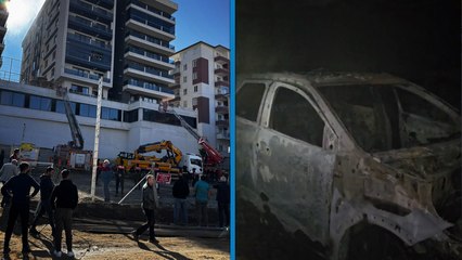 7 katlı binanın otoparkında yangın; 29 kişi dumandan etkilendi