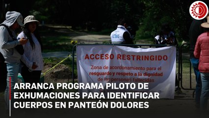 Ponen en marcha programa piloto de exhumaciones para identificar cuerpos en CDMX
