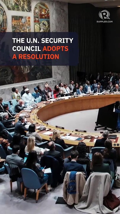 UN Security Council adopts US resolution on Trump's Gaza plan