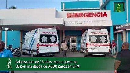 Adolescente de 15 años mata a joven de 18 por una deuda de 3,000 pesos en SFM