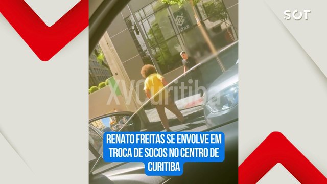 Deputado Renato Freitas (PT) aparece ferido após briga e troca de socos no centro de Curitiba