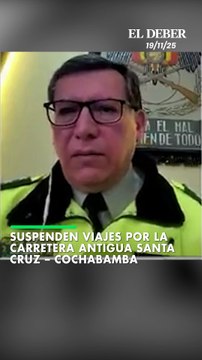 Suspenden viajes por la carretera antigua Santa Cruz – Cochabamba