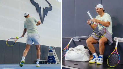 Nadal vuelve a entrenar un año después de su retirada