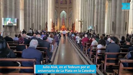 Julio Alak, en el Tedeum por el aniversario de La Plata en la Catedral