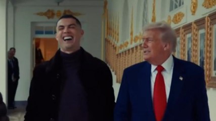 Trump e la battuta a Ronaldo: il portoghese scoppia a ridere
