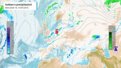 Intensa irruzione d'aria fredda artico-marittima su Europa e Italia