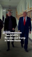 ‘Two GOATS’: Ronaldo and Trump in White House