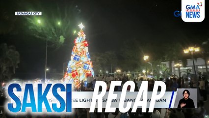 Saksi: (Part 3) Christmas tree lighting sa iba't ibang lalawigan; Saksi, itinanghal na best news program sa CMMA