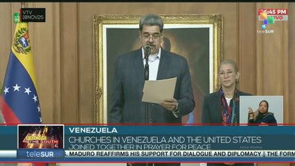 Venezuela, churches in the country and the United States joined together in prayer for peace