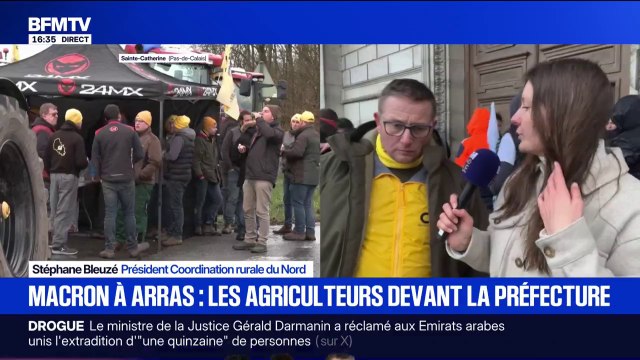 Agriculteurs mobilisés dans le Nord: “Chaque délégation va être reçue (...) mais on n'attend pas grand-chose”, explique Stéphane Bleuzé, président de la Coordination rurale du Nord