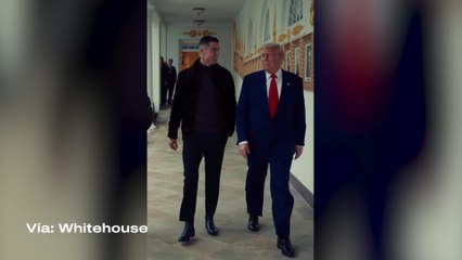 Cristiano Ronaldo and Donald Trump have a meeting at the White House