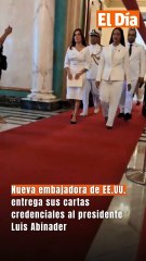 Nueva embajadora de EE.UU. entrega sus cartas credenciales al presidente Luis Abinader