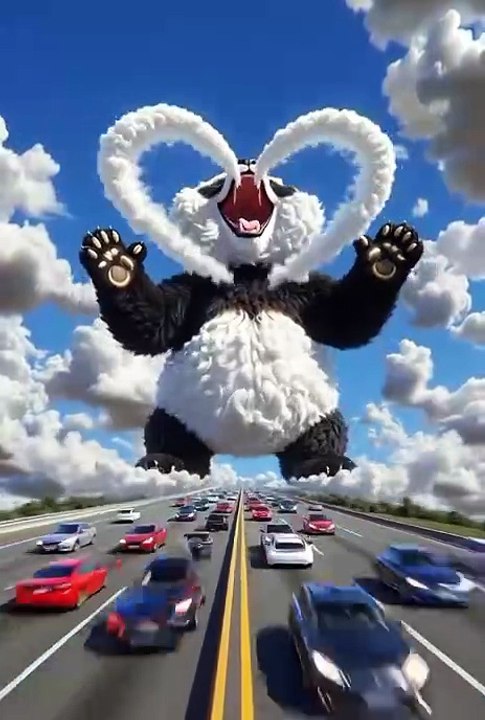 Cloud Panda Gives You a Wink & Thumbs Up ✌️🐼☁️"