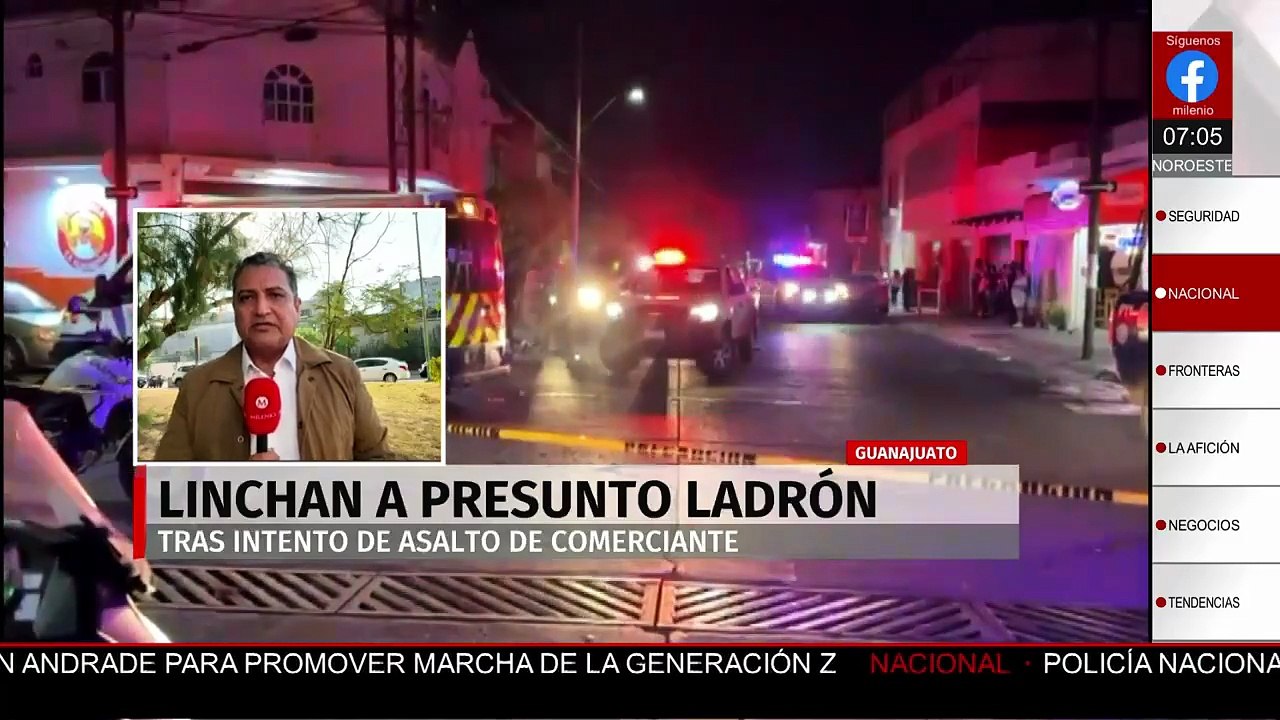 Linchan a presunto ladrón tras intento de asalto en Guanajuato