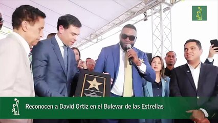 Reconocen a David Ortiz en el Bulevar de las Estrellas
