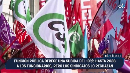 Función Pública ofrece una subida del 10% hasta 2028 a los funcionarios, pero los sindicatos lo rechazan