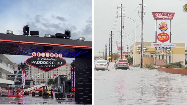 Formula 1: GP de Las Vegas peligra debido a inundaciones provocadas por una tormenta