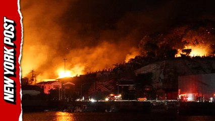 Massive Fire Engulfs 170 Homes in Japanese Coastal Town