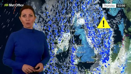 Met Office Wednesday Evening Weather Forecast 19/11/2025