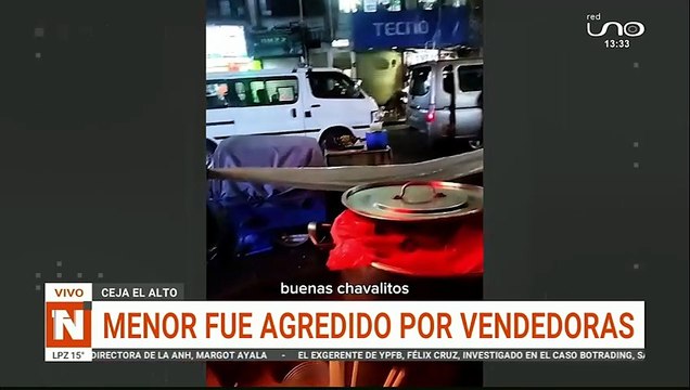 menor fue agredido por vendedoras