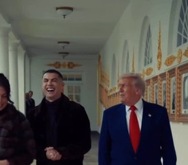 Saludo entre Cristiano Ronaldo y Donald Trump