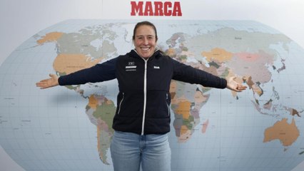 Támara Echegoyen visita MARCA antes de intentar batir el récord de la vuelta al mundo sin escalas