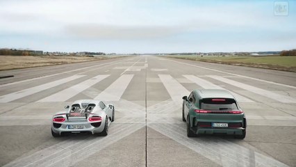 Neuer Cayenne Turbo Electric 2025 im Drag Race gegen 918 Spyder – Elektro-SUV vs Supersportler