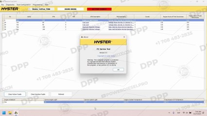 EXPLORING HYSTER PC SERVICE TOOL 5.5 ORIGINAL ACTIVATION ON DIESEL POWER PRO