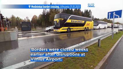 Lithuania reopens border crossings with Belarus after tensions over smuggling balloons
