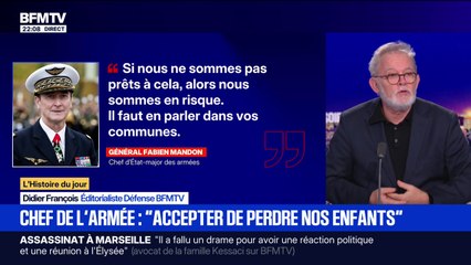 Chef de l'armée : "Accepter de perdre nos enfants" - 19/11